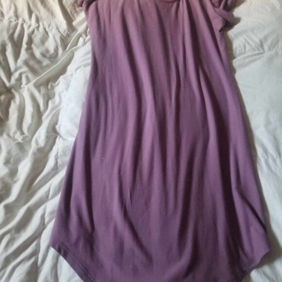 Ladies Casual Purple Derek Heart Stretchy Dress Sz L - Picture 3 of 4